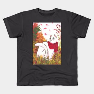 Autumn cat Kids T-Shirt